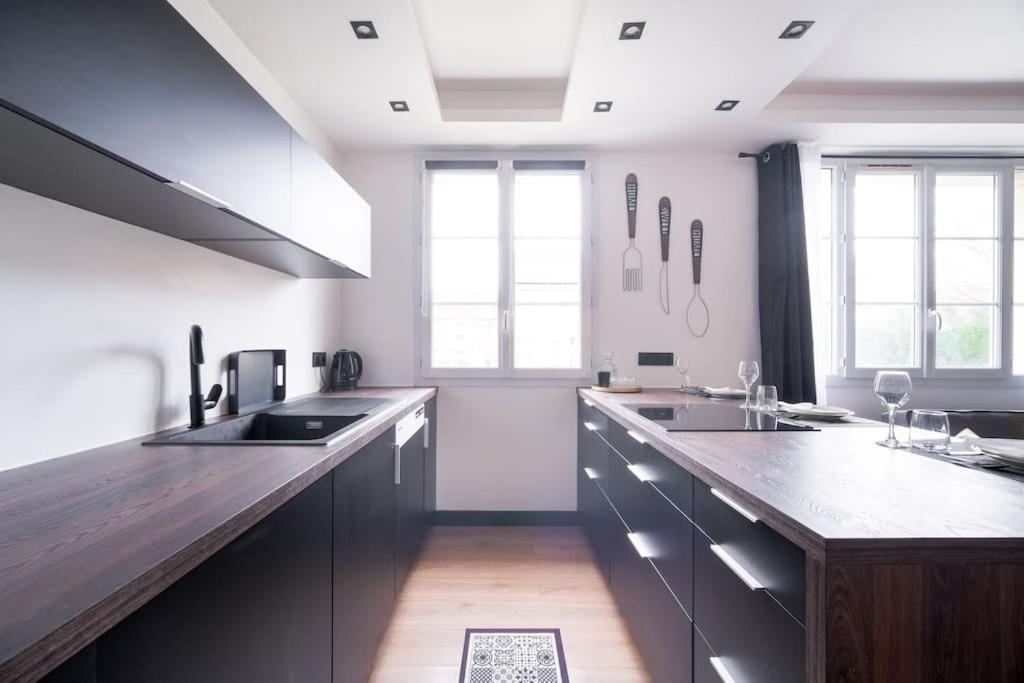 Le Black & White - 10 Min Orly, 3 Min Gare Juvisy Apartment Athis-Mons Exterior photo